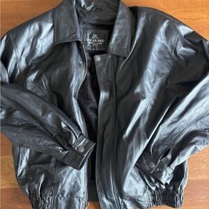 Oscar Peel Men's Black Bomber Jacket